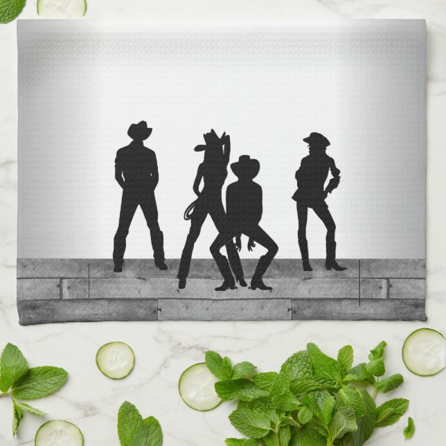 Paño De Cocina Country Western Fun (Doblado)