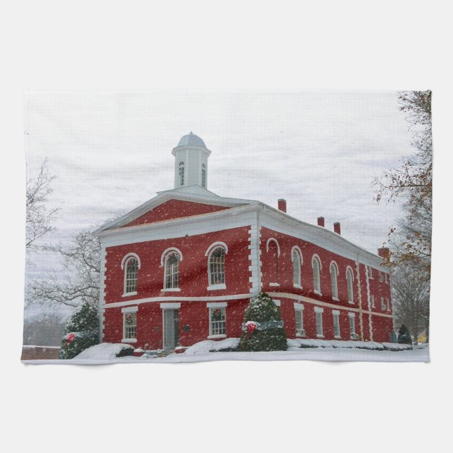 Paño De Cocina Courthouse Snow (Horizontal)