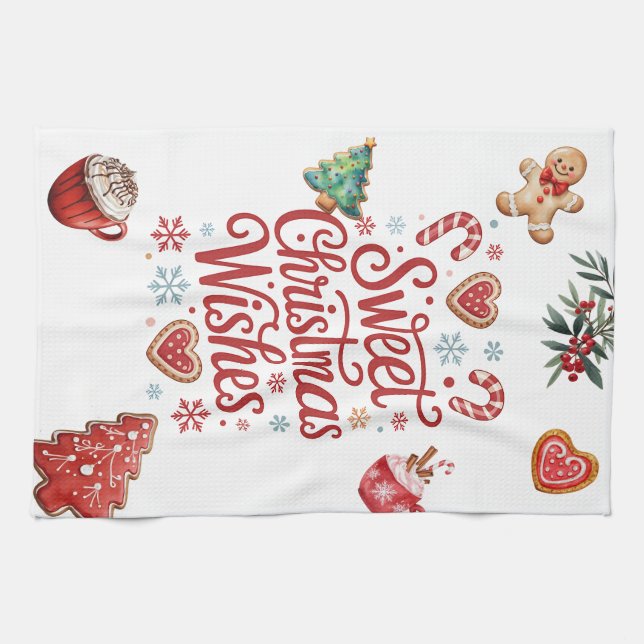 Paño De Cocina Cozy Christmas Wishes Kitchen Towel (Horizontal)