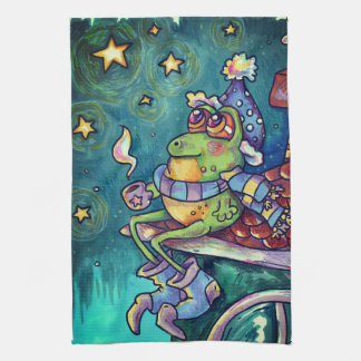 Paño De Cocina Cozy Frog Christmas & New Year Card