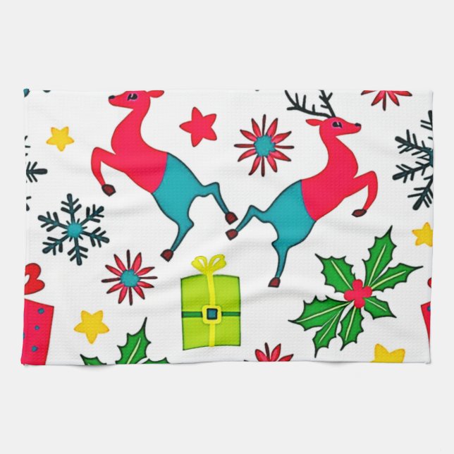 Paño De Cocina Cozy Winter Wonder Pattern Dream Design (Horizontal)