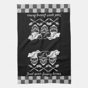Paño De Cocina Cráneos de risa del cocinero