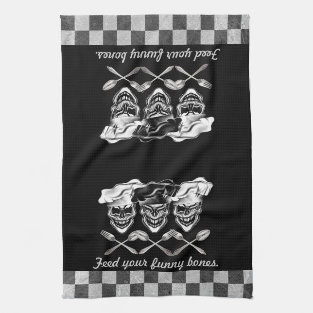Paño De Cocina Cráneos de risa del cocinero (Vertical)