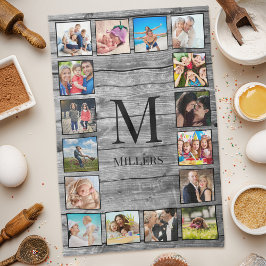 Paño De Cocina Crea tu Collage de fotos Personalizado Rustic Farm