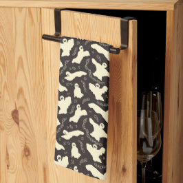 Paño De Cocina Creamy Ghosts - Patrón de Halloween.