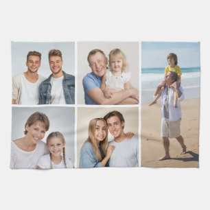 Paño De Cocina Crear su propio Collage de fotos de 5