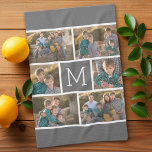 Paño De Cocina Crear su propio Collage de fotos de 6 - Blanco mon<br><div class="desc">Usa hasta seis fotos cuadradas para crear un regalo único y personal. Si necesita ajustar las imágenes,  haga clic en la herramienta personalizar para realizar cambios. Foto: Photography © Storytree Studios,  Stanford,  CA.</div>