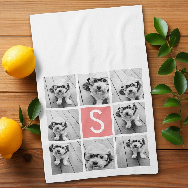Paño De Cocina Crear su propio monograma de Personalizado de Inst (Custom kitchen towel)