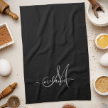 Paño De Cocina Crear Su Propio Monograma Personalizado Y Script D<br><div class="desc">Crea tu propia toalla de cocina personalizada con tu nombre y monograma manuscritos personalizados. Para editar esta plantilla de diseño, cambie los campos de texto como se muestra arriba. Puede agregar fácilmente más texto o imágenes, fuentes personalizares y colores. ¡Trate o haga el regalo perfecto para la familia, amigos, padres...</div>