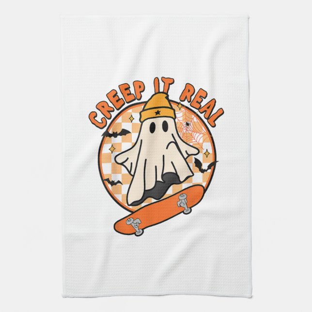 Paño De Cocina Creep It Real Halloween (Vertical)