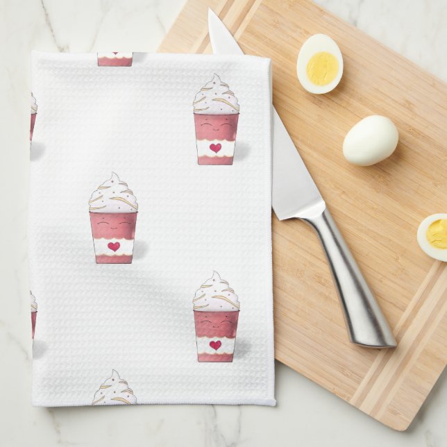 Paño De Cocina Crema Latte & Whipped (Rosa) (Doblado Cuarto)