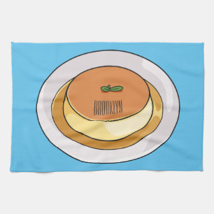 Paño De Cocina Creme caramel personalizado ilustracion