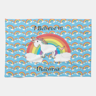Paño De Cocina Creo en unicornios