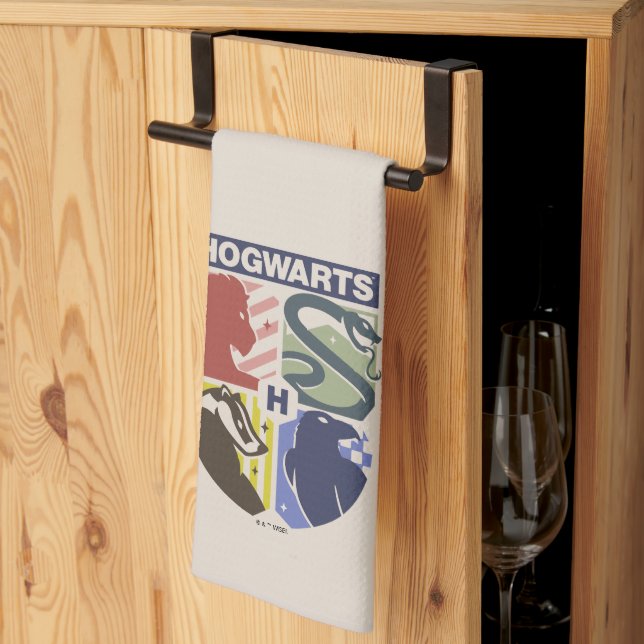 Paño De Cocina Crestón estampado vintage de HOGWARTS™ (Pliegue de tercios)