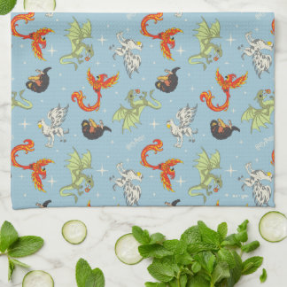 Paño De Cocina Criaturas Mágicas Patrón Antiguo