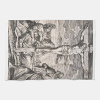 Cristo en la cruz por Agostino Carracci