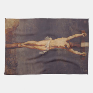 Paño De Cocina Cristo muerto en la cruz por Peter Paul Rubens Art
