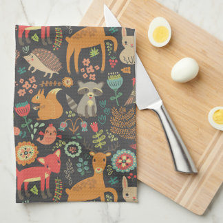 Paño De Cocina Críticos de bosques Arte folclórico Cottagecore