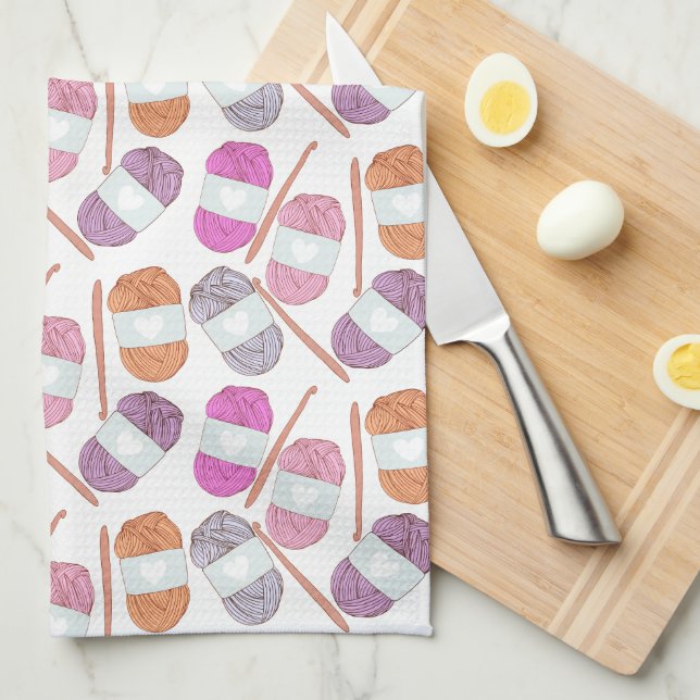 Paño De Cocina Crochet Craft Yarn (Doblado Cuarto)