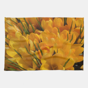 Paño De Cocina Crocus flavus amarillo - Flores Amarillas Puerta