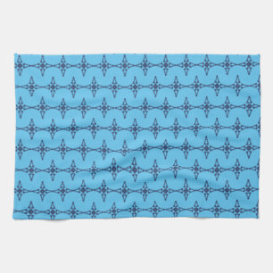 Paño De Cocina Cruz Cristiana con Adorno Azul
