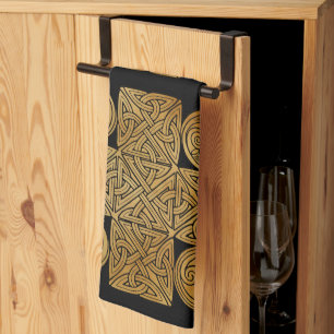 Paño De Cocina Cruz de Knotwork Celtic