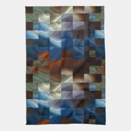 Paño De Cocina Cuadrados metalizado