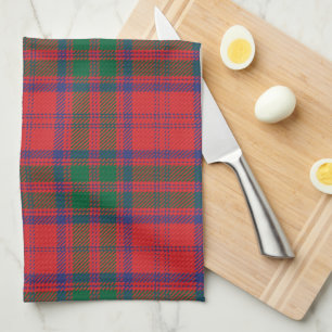 Paño De Cocina Cuadro Clan Grant Rojo Azul Verde Tartán de Vichy
