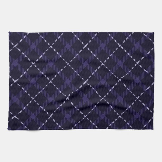 Paño De Cocina Cuadros azules / Tartán (Horizontal)