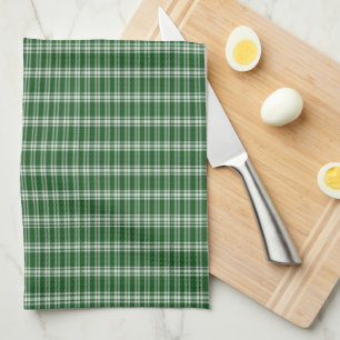 Paño De Cocina Cuadros verdes oscuros