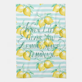 Paño De Cocina Cuando la Vida te Da Limones | Frase Motivacional 