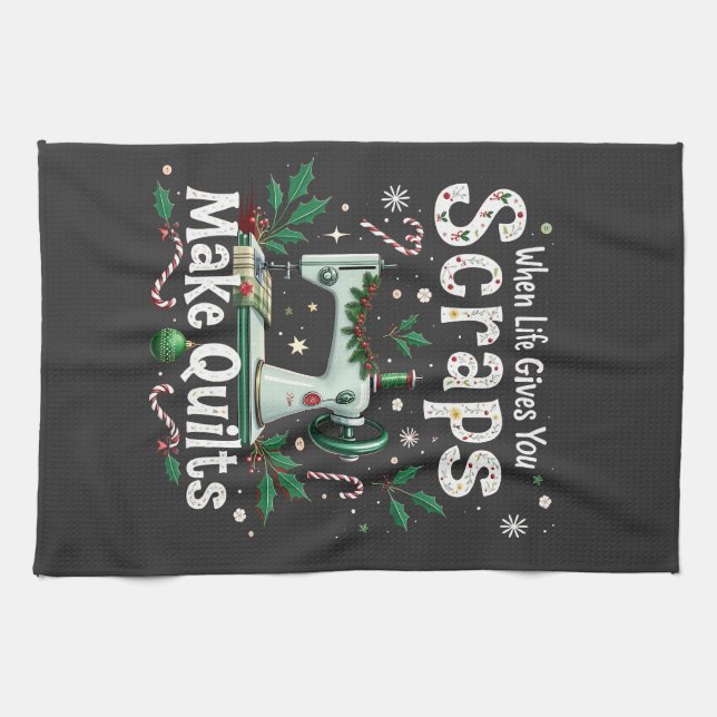 Paño De Cocina Cuando la vida te da los grilletes hacen Navidades (Horizontal)