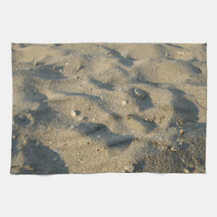 Paño De Cocina Cubierta del verano de la arena de la playa