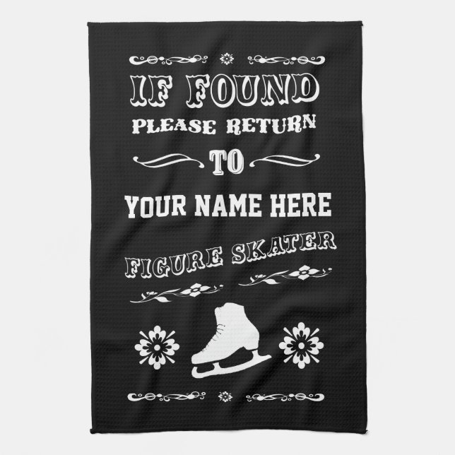 Paño De Cocina Cuchilla del patinaje artístico que limpia la (Vertical)