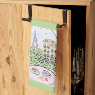 Paño De Cocina Cuchillería caprichosa Torre Eiffel de París