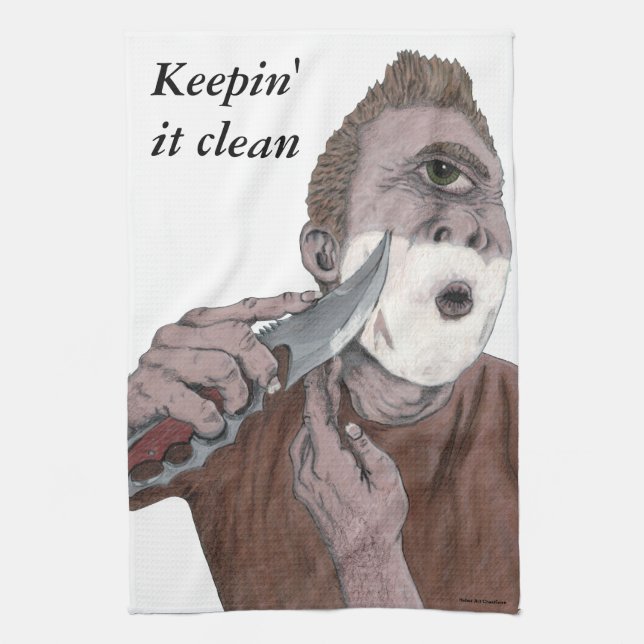 Paño De Cocina Cuchillo griego Cuchillo shave Fantasy Kitchen Toa (Vertical)