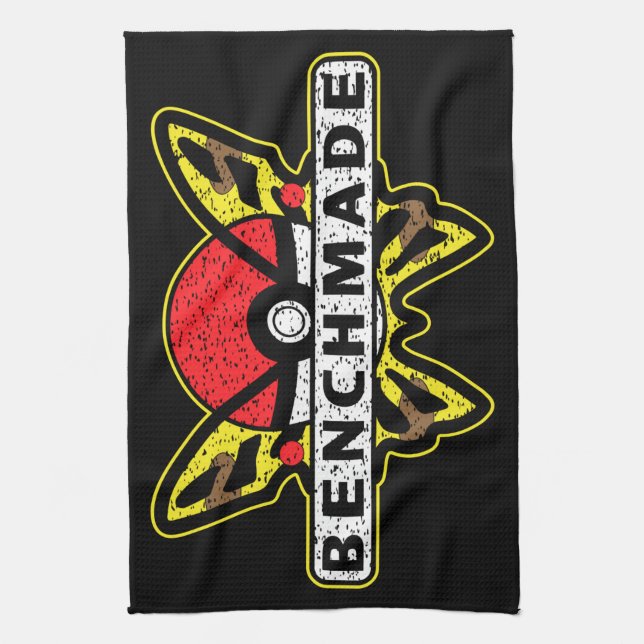 Paño De Cocina Cuchillos hechos en Benchmade Amarilla Mariposa An (Vertical)