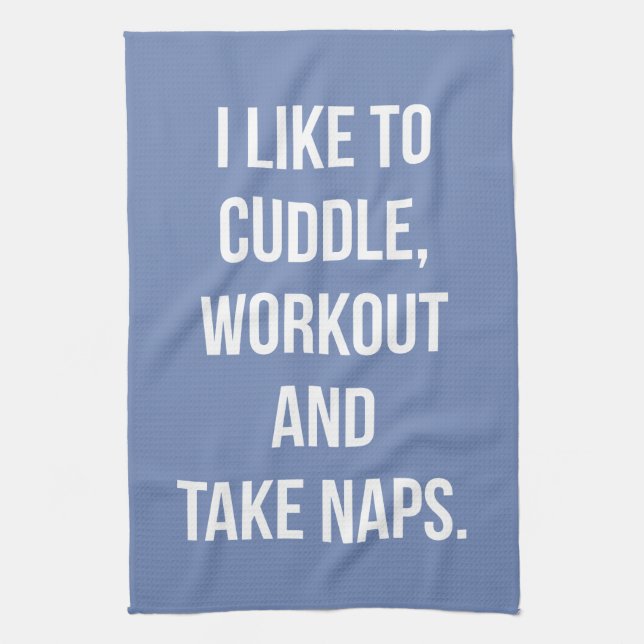 Paño De Cocina Cuddle, Workout, Tome Napas, Divertido Gimnasio De (Vertical)