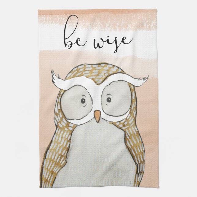Paño De Cocina Cuddlies Owl | Ser sabio (Vertical)
