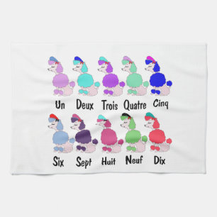 Paño De Cocina Cuenta del caniche francés