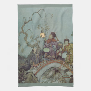 Paño De Cocina Cuento de Hadas Antiguo, Ruiseñor de Edmund Dulac