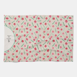 Paño De Cocina Cuidada acuarela de candy navideño