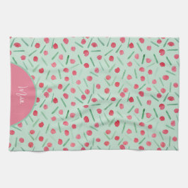 Paño De Cocina Cuidada acuarela de candy navideño