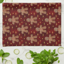 Paño De Cocina Cuidados Navidades Gingerbread Man