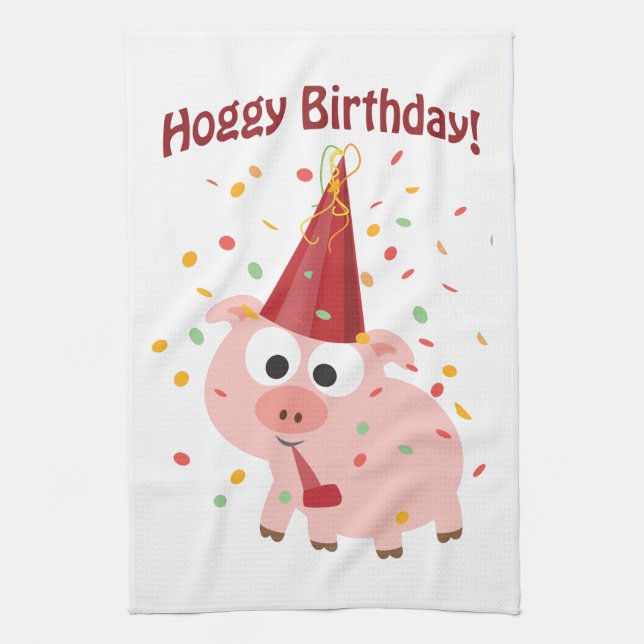 Paño De Cocina ¡Cumpleaños de Hoggy! (Vertical)