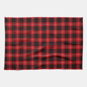 Paño De Cocina Cunningham Tartan Red Black Plaid