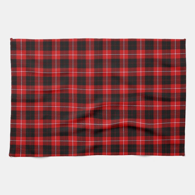 Paño De Cocina Cunningham Tartan Red Black Plaid (Horizontal)