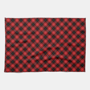 Paño De Cocina Cunningham Tartan Red Black Plaid