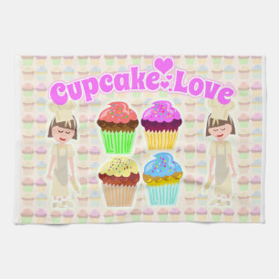Paño De Cocina Cupakes Cupcake Love Chef