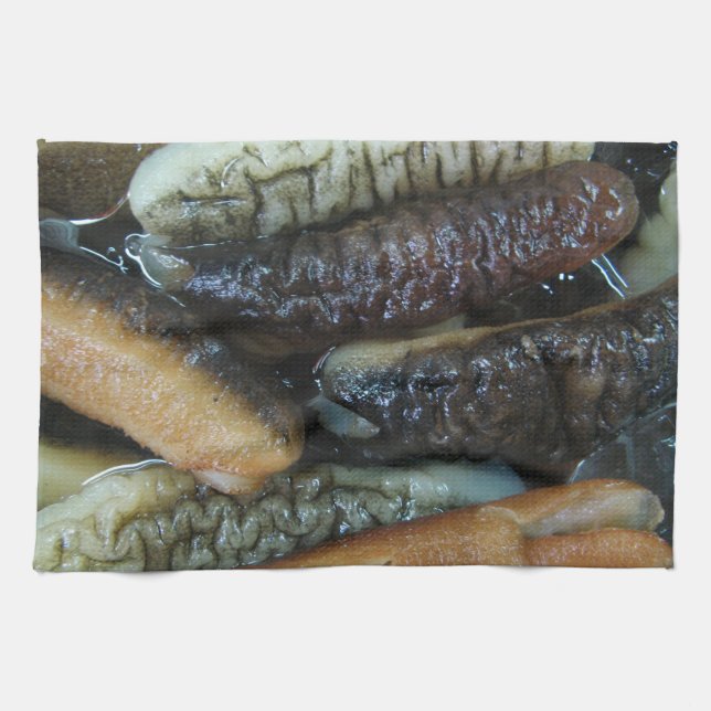 Paño De Cocina Cupepino marino... Comida del mercado de Yaowarat (Horizontal)